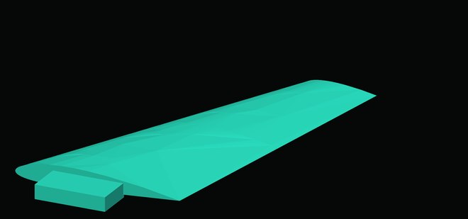 No winglet test article