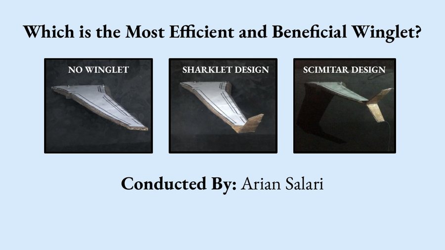 Winglet aerodynamics research — title slide